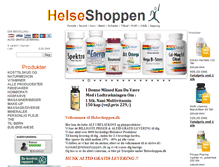 Tablet Screenshot of helseshoppen.dk